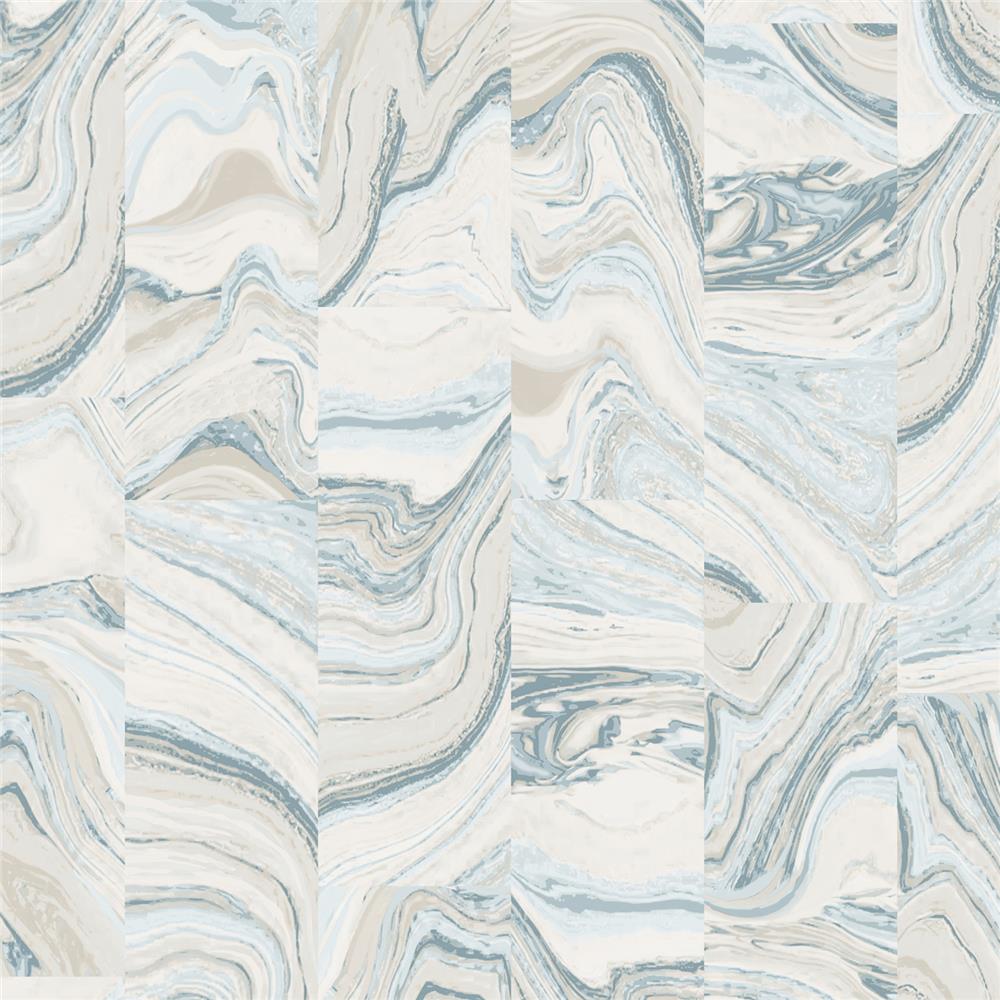 Patton Wallcoverings G67974 Organic Textures Agate Tile Wallpaper